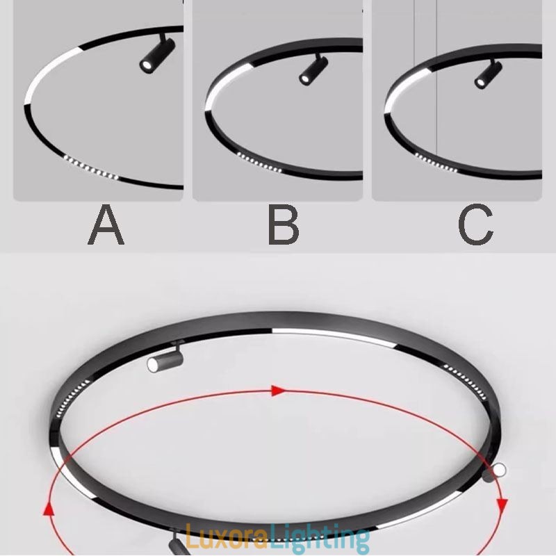 Designer Touch Decorative Recessed Track Lighting Rails Round Magnetic Aluminum Track Strips