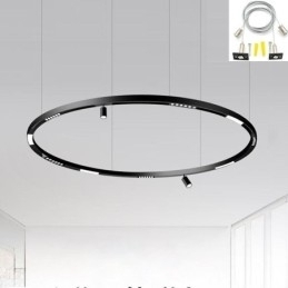Designer Touch Decorative Recessed Track Lighting Rails Round Magnetic Aluminum Track Strips