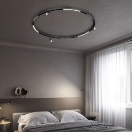 Designer Touch Decorative Recessed Track Lighting Rails Round Magnetic Aluminum Track Strips