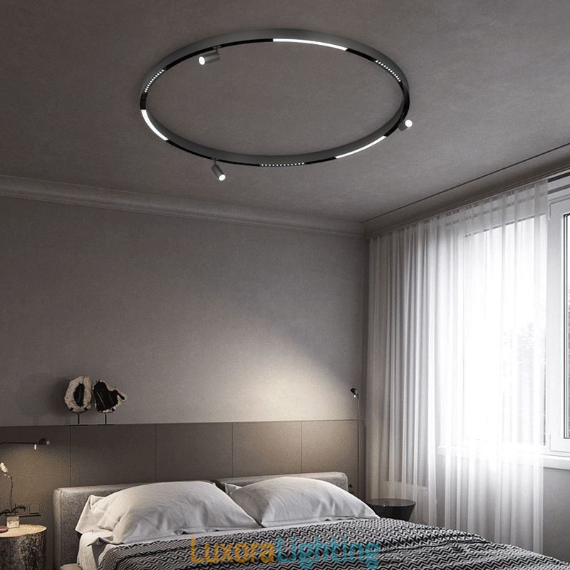Designer Touch Decorative Recessed Track Lighting Rails Round Magnetic Aluminum Track Strips