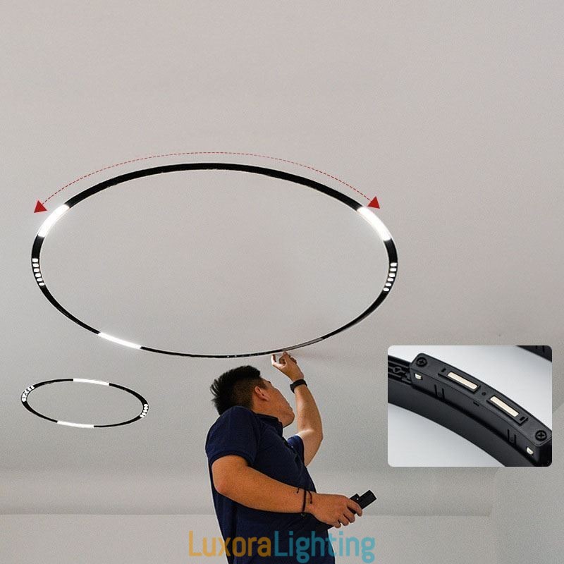 Designer Touch Decorative Track Linear Light Magnetic Recessed Spotlight Floodlight