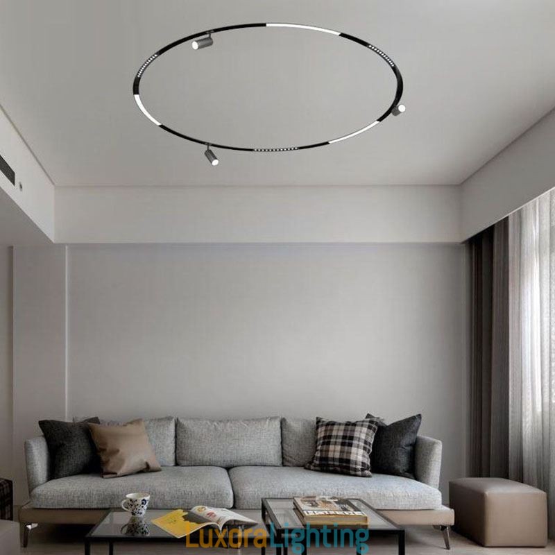 Designer Touch Decorative Track Linear Light Magnetic Recessed Spotlight Floodlight