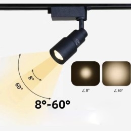Designer Touch Decorative Track Spotlight Free Focusing Accent Lighting