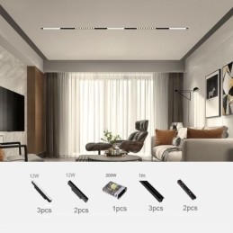 Designer Touch Decorative Magnetic Track Light Recessed Spotlight Light 3M 36V