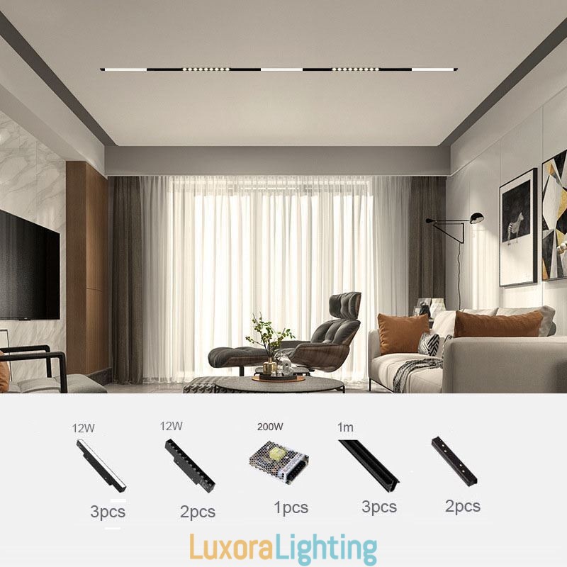 Designer Touch Decorative Magnetic Track Light Recessed Spotlight Light 3M 36V