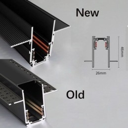 Designer Touch Decorative Magnetic Track Light Recessed Spotlight Light 3M 36V