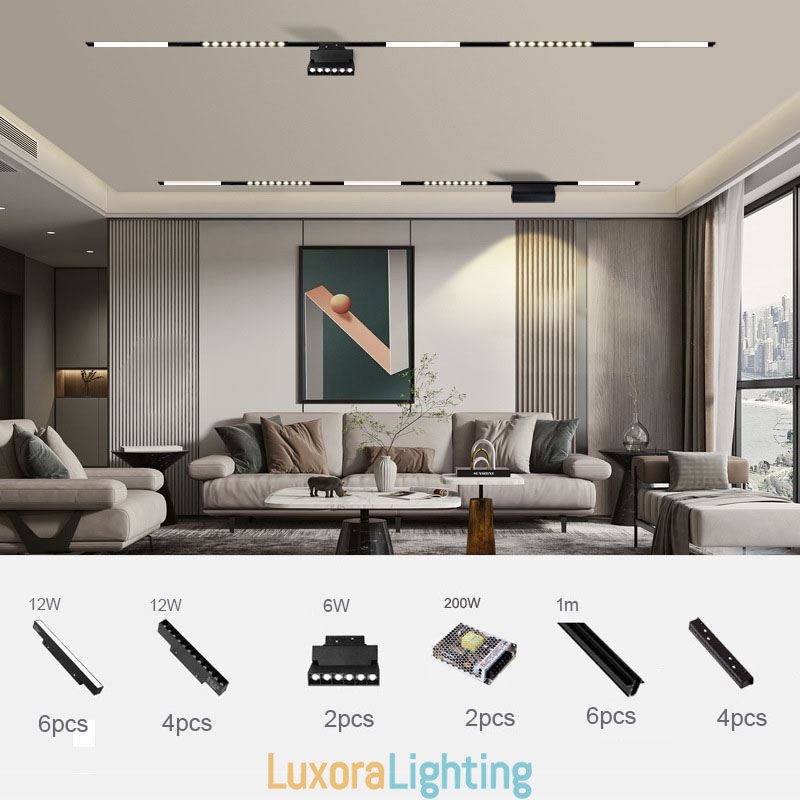 Designer Touch Decorative Recessed Spotlight Magnetic Track Light Light 3M*2