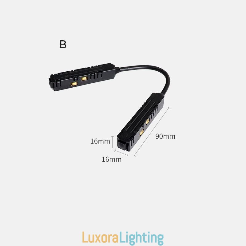 Designer Touch Decorative Magnetic Track Lighting Accessories Recessed Track Rail Corner Connection