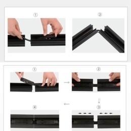 Designer Touch Decorative Magnetic Track Lighting Accessories Recessed Track Rail Corner Connection