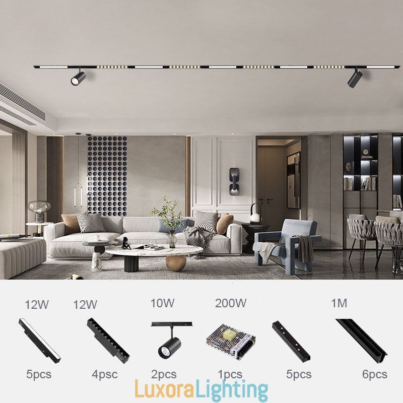 Designer Touch Decorative Recessed Spotlight Magnetic Track Light Light 6M 36V