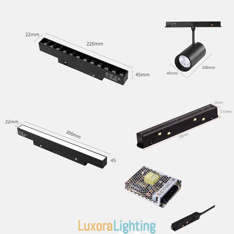 Designer Touch Decorative Recessed Spotlight Magnetic Track Light Light 6M 36V