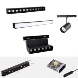 Designer Touch Decorative Magnetic Track Light Recessed Spotlight Light 6M*2