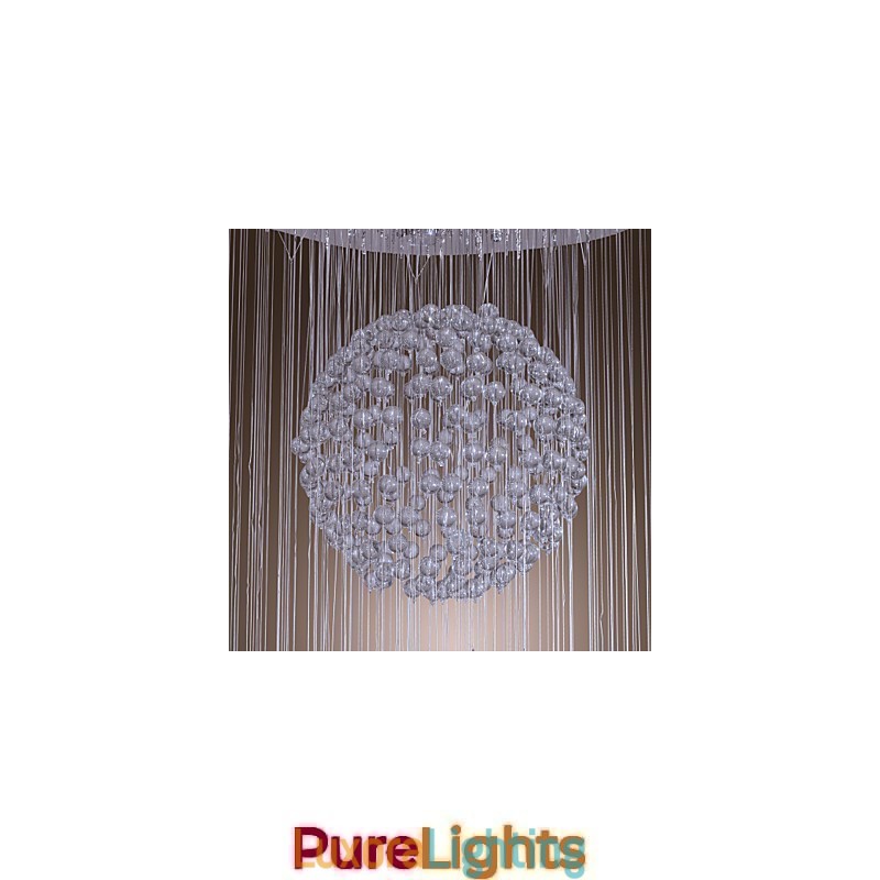 Designer Touch Decorative Modern Contemporary Crystal Chrome Chandelier Flush Mount