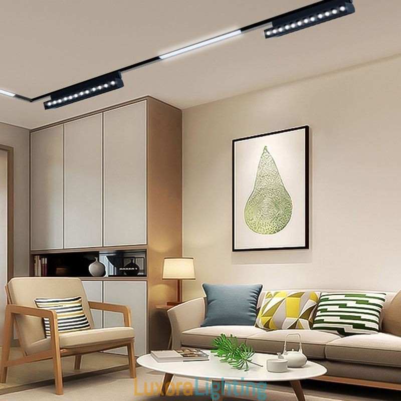 Designer Touch Decorative Recessed Track Grille Spotlight Track Strip Spotlight Magnetic Fold Grille Spotlight 36V