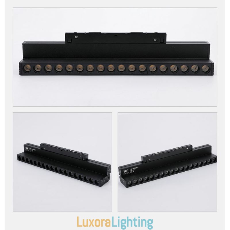 Designer Touch Decorative Recessed Track Grille Spotlight Track Strip Spotlight Magnetic Fold Grille Spotlight 36V