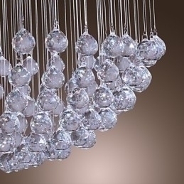 Designer Touch Decorative Modern Contemporary Crystal Chrome Chandelier Flush Mount