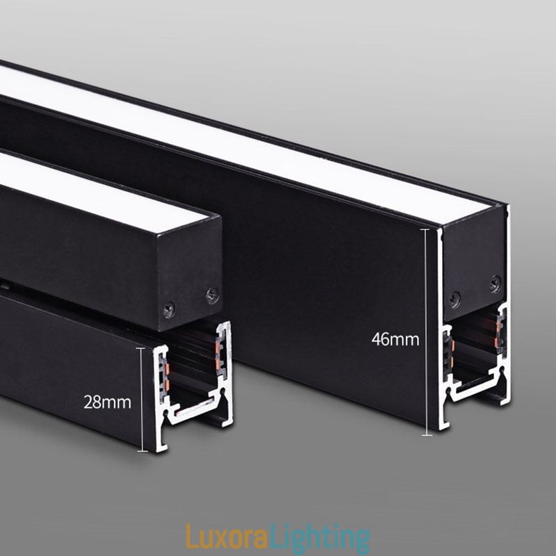 Designer Touch Decorative Recessed Track Lighting Rails Magnetic Aluminum Track Surface Profile Ultra Thin Track Light Strip 100cm