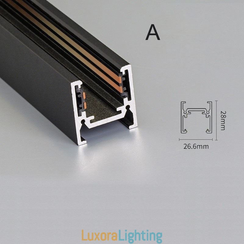 Designer Touch Decorative Recessed Track Lighting Rails Magnetic Aluminum Track Surface Profile Ultra Thin Track Light Strip 100cm