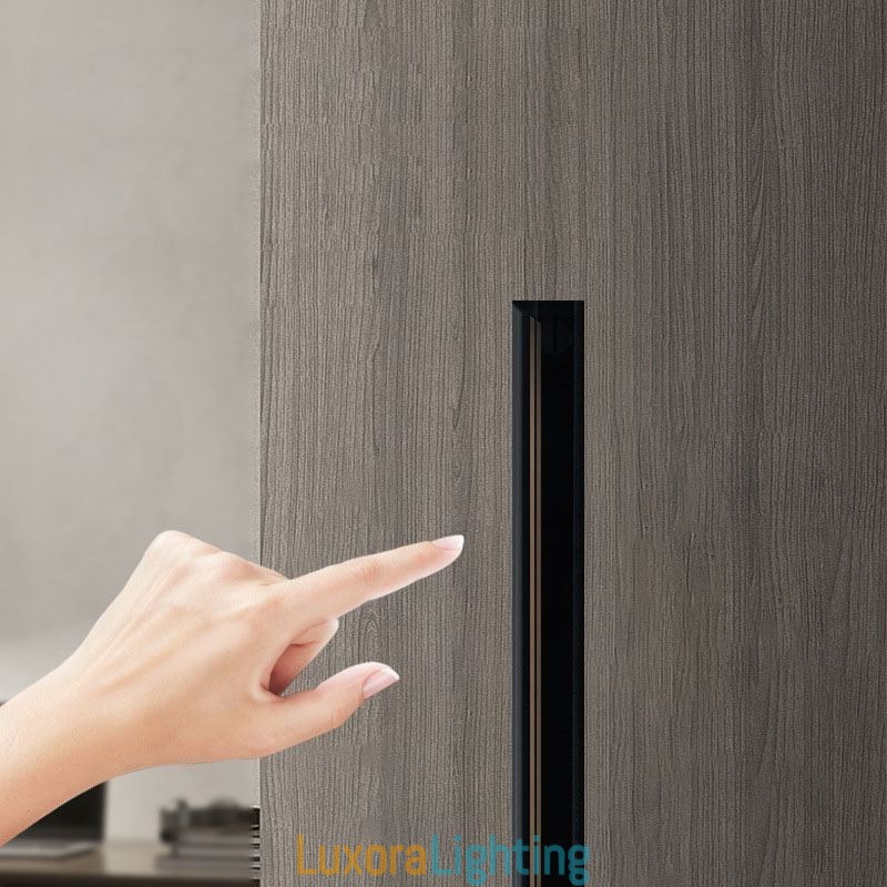 Designer Touch Decorative Recessed Track Lighting Rails Magnetic Aluminum Track Surface Profile Ultra Thin Track Light Strip 100cm