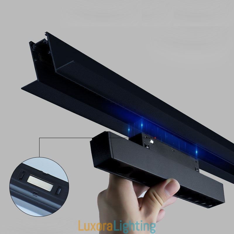 Designer Touch Decorative Recessed Track Grille Spotlight Strip Spotlight Magnetic Track Grille Spotlight 36V