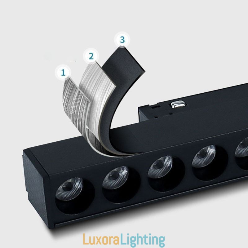 Designer Touch Decorative Recessed Track Grille Spotlight Strip Spotlight Magnetic Track Grille Spotlight 36V