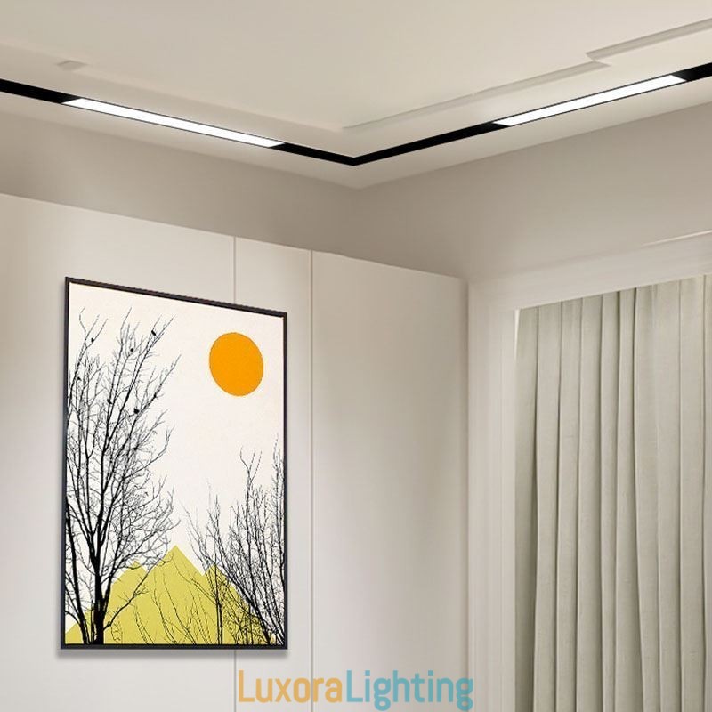 Designer Touch Decorative Track Linear Light Magnetic Recessed Spotlight Floodlight 36V
