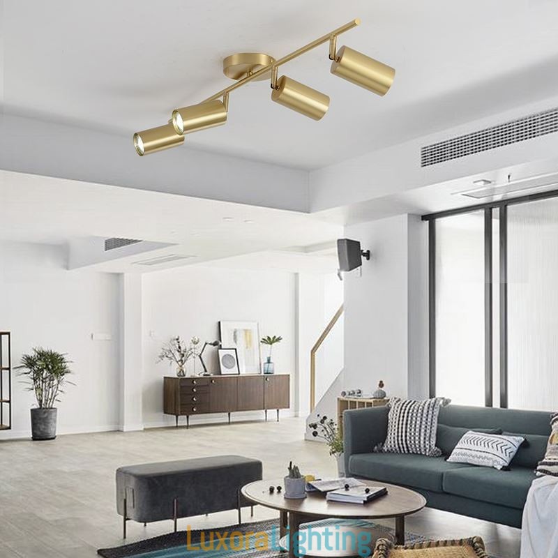 Designer Touch Decorative Nordic Brass Flush Mount Ceiling Light