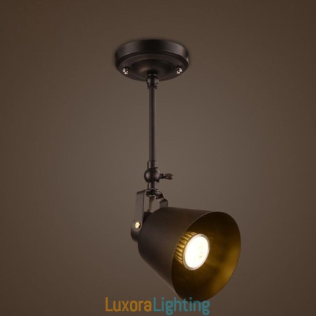 Designer Touch Decorative Rustic Iron Spotlight Countryside Vintage Ceiling Light