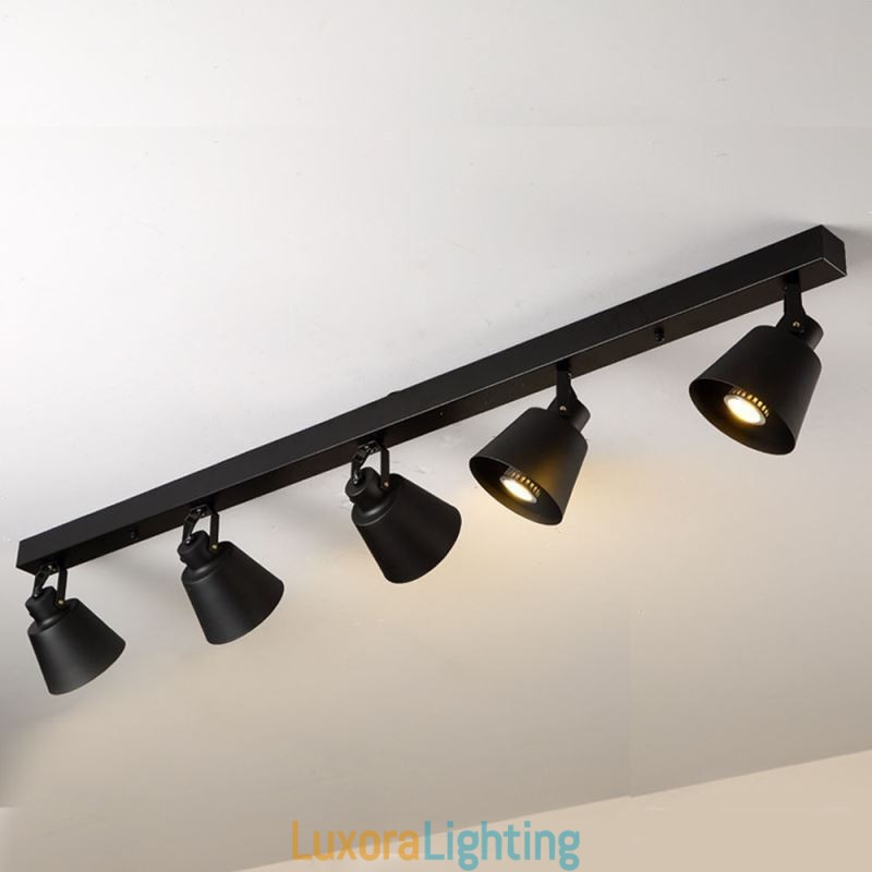 Designer Touch Decorative Rustic Vintage Spotlight Industrial Iron Track Lighting