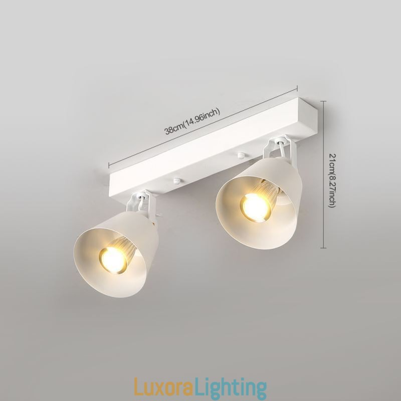 Designer Touch Decorative Rustic Vintage Spotlight Industrial Iron Track Lighting