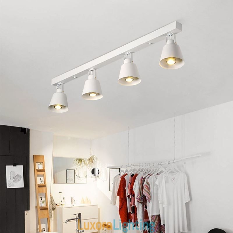 Designer Touch Decorative Rustic Vintage Spotlight Industrial Iron Track Lighting