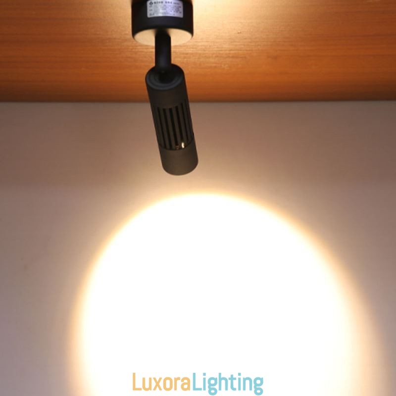 Designer Touch Decorative Rotatable COB Spotlight Black Ceiling Spotlight(Single Light)