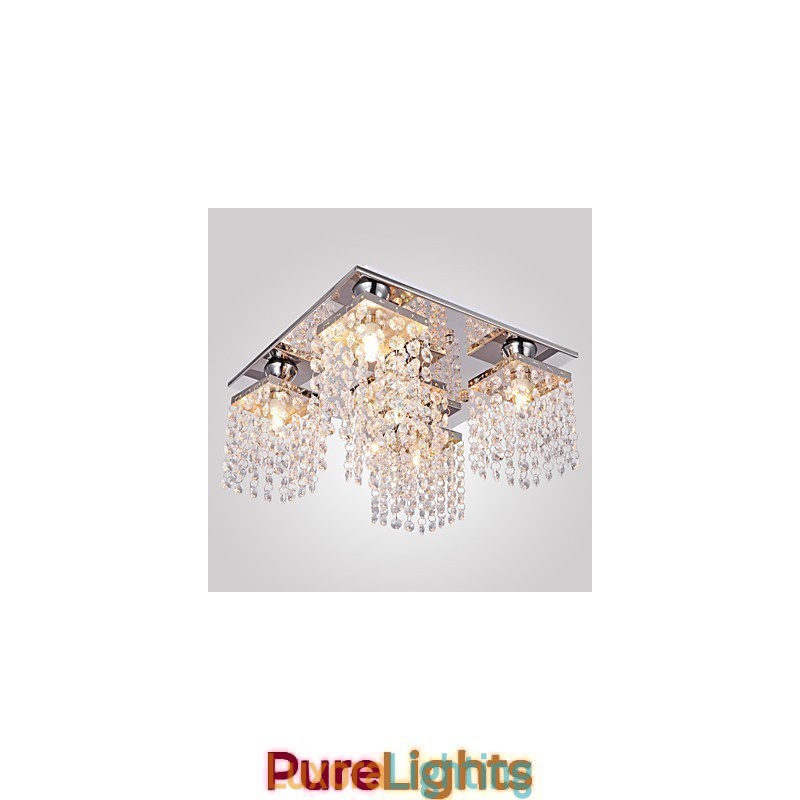 Designer Touch Decorative Ceiling Light Crystal Modern 5 Lights