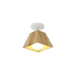 Designer Touch Decorative Nordic Wooden Spotlight Four Prism Rotatable Ceiling Spotlight