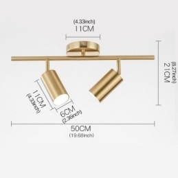 Designer Touch Decorative Modern Simple Spotlight Aluminum Ceiling Track Light