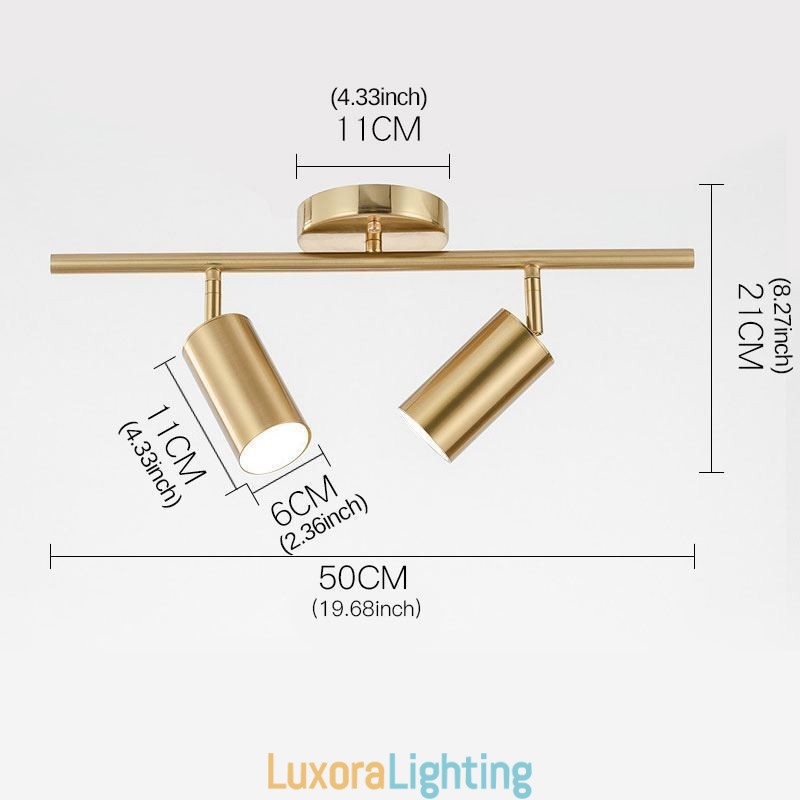 Designer Touch Decorative Modern Simple Spotlight Aluminum Ceiling Track Light