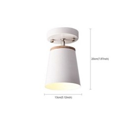 Designer Touch Decorative Nordic Iron Spotlight Wooden Simple Ceiling Light(Single Light)