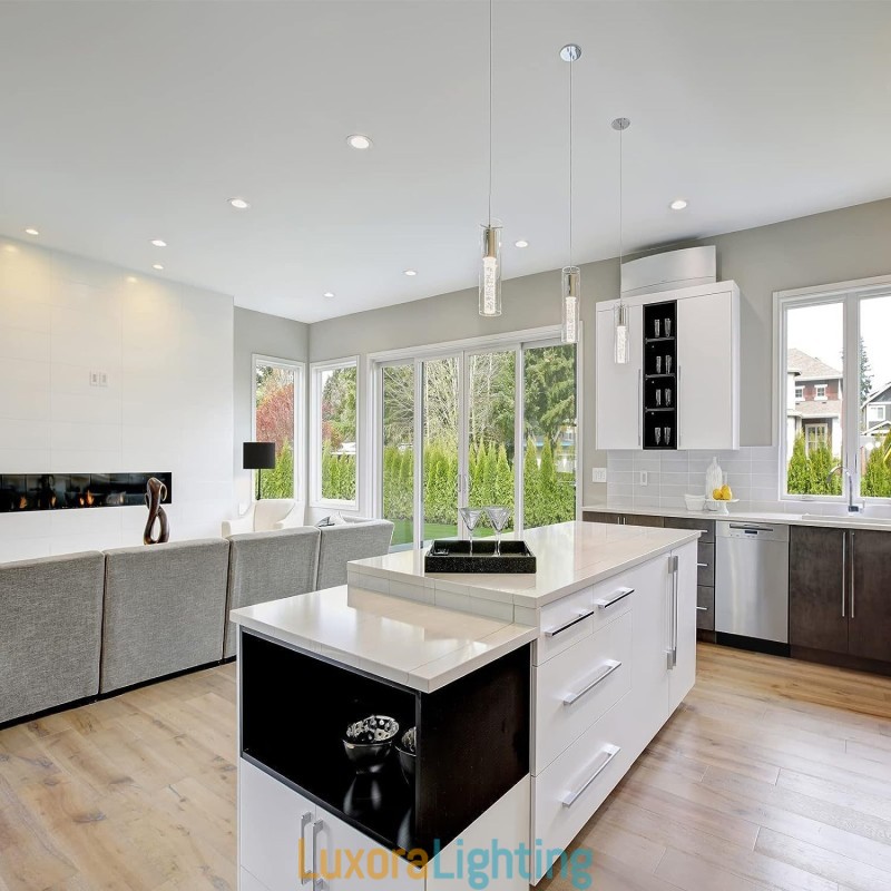 Designer Touch Decorative 3 Light Artistic Pendant Light with Glass Shades G4 Bulb Base