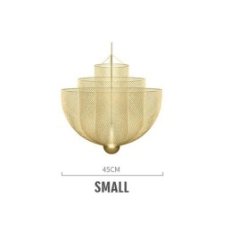 Designer Touch Decorative Nordic Grid Creative and Unique Shape Art Pendant Light
