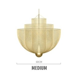 Designer Touch Decorative Nordic Grid Creative and Unique Shape Art Pendant Light