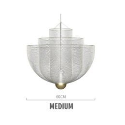 Designer Touch Decorative Nordic Grid Creative and Unique Shape Art Pendant Light