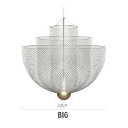 Designer Touch Decorative Nordic Grid Creative and Unique Shape Art Pendant Light