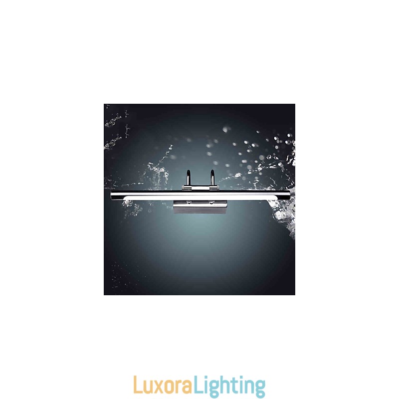 Designer Touch Decorative Stainless Steel Mirror Lights Acrylic Bathroom Wall Lamps Make up Lights Cold White Warm White (Size:57X13.5X15)