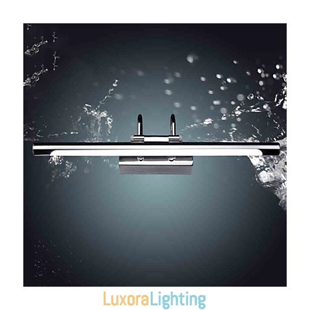Designer Touch Decorative Stainless Steel Mirror Lights Acrylic Bathroom Wall Lamps Make up Lights Cold White Warm White (Size:57X13.5X15)