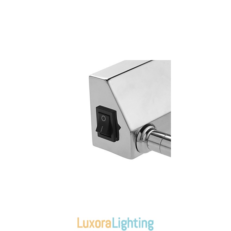 Designer Touch Decorative Stainless Steel Mirror Lights Acrylic Bathroom Wall Lamps Make up Lights Cold White Warm White (Size:57X13.5X15)