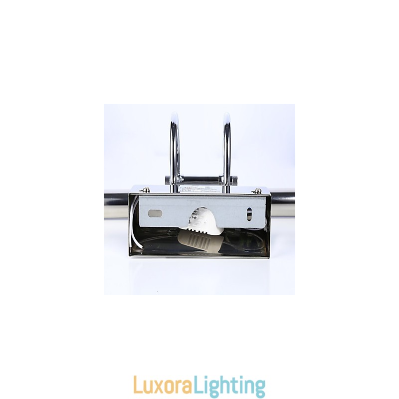 Designer Touch Decorative Stainless Steel Mirror Lights Acrylic Bathroom Wall Lamps Make up Lights Cold White Warm White (Size:57X13.5X15)