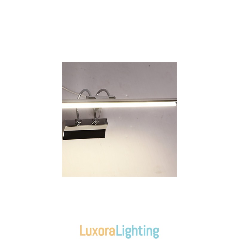 Designer Touch Decorative Stainless Steel Mirror Lights Acrylic Bathroom Wall Lamps Make up Lights Cold White Warm White (Size:57X13.5X15)