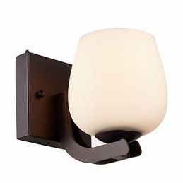 Designer Touch Decorative Iron Wall Lamp with Glass Shade Classic Modern Lighting Wall Sconces