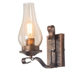 Designer Touch Decorative Retro Rustic Nordic Glass Wall Lamp Bedroom Bedside Wall Sconce Vintage Industrial Wall Light Fixtures