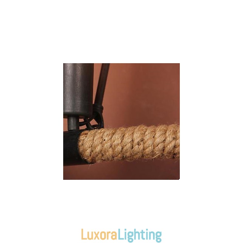 Designer Touch Decorative Contracted Balcony Stair Lamp Semicircle Hemp Rope Wall Lamp